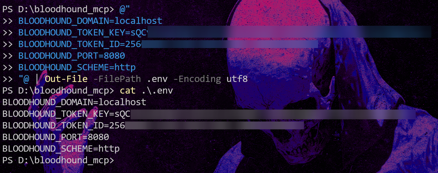 .env file with BloodHound credentials