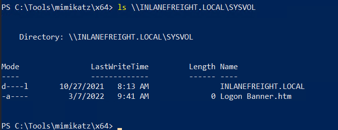 SYSVOL access on parent domain